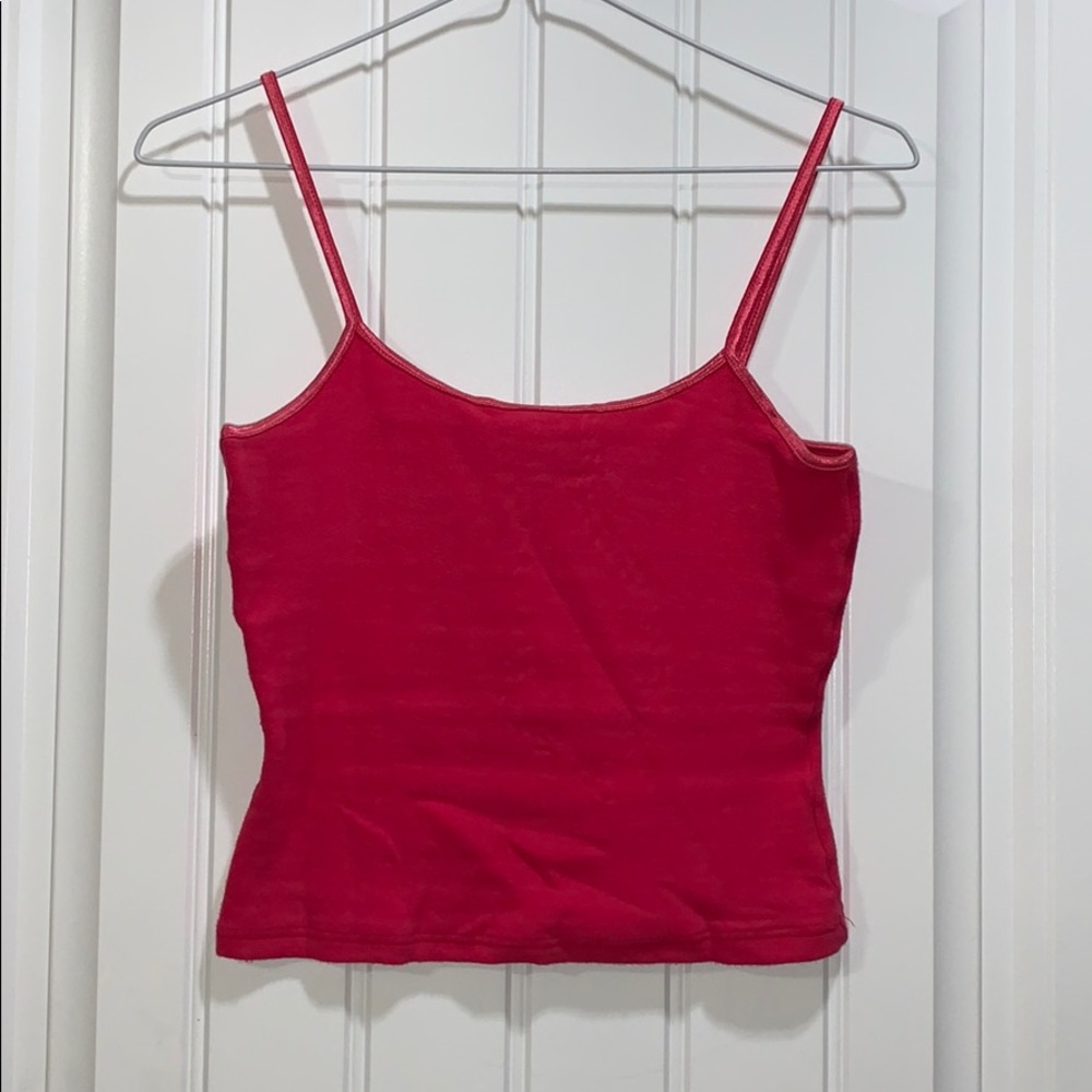 Pink strappy top